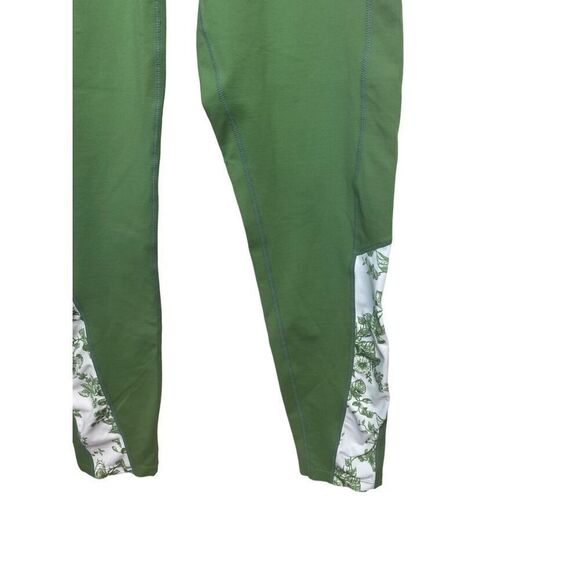 Tuckernuck Womens Meadow Green Chintz Floral High-Rise Leggings Small - Picture 2 of 5